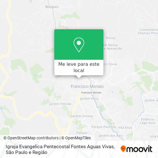 Igreja Evangelica Pentecostal Fontes Aguas Vivas mapa