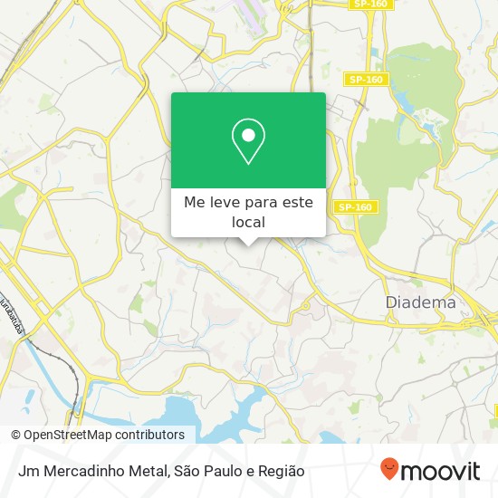 Jm Mercadinho Metal, Rua Professor Rodolpho de Freitas, 680 Cidade Ademar São Paulo-SP 04406-000 mapa