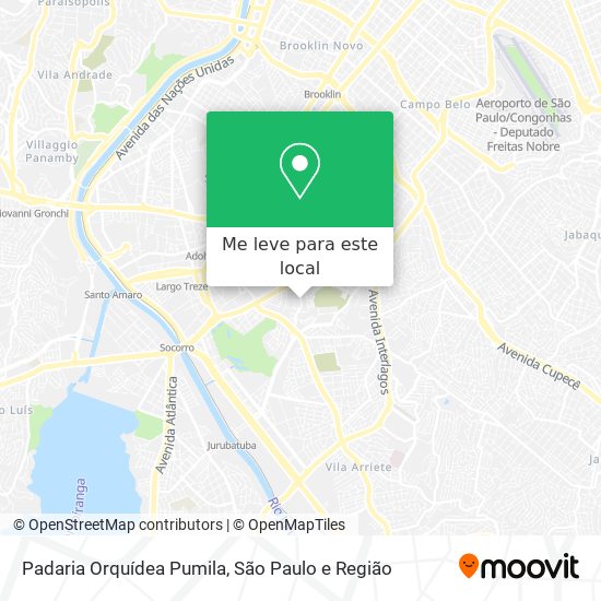 Padaria Orquídea Pumila mapa