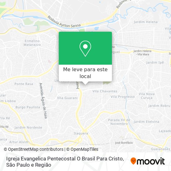 Igreja Evangelica Pentecostal O Brasil Para Cristo mapa