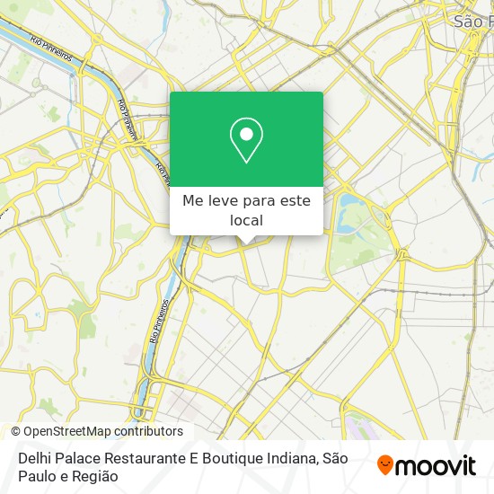 Delhi Palace Restaurante E Boutique Indiana mapa