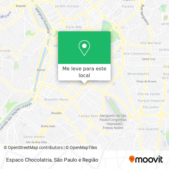 Espaco Chocolatria mapa