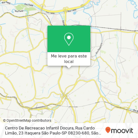 Centro De Recreacao Infantil Docura, Rua Cardo Limão, 23 Itaquera São Paulo-SP 08230-680 mapa