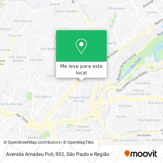 Avenida Amadeu Poli, 902 mapa