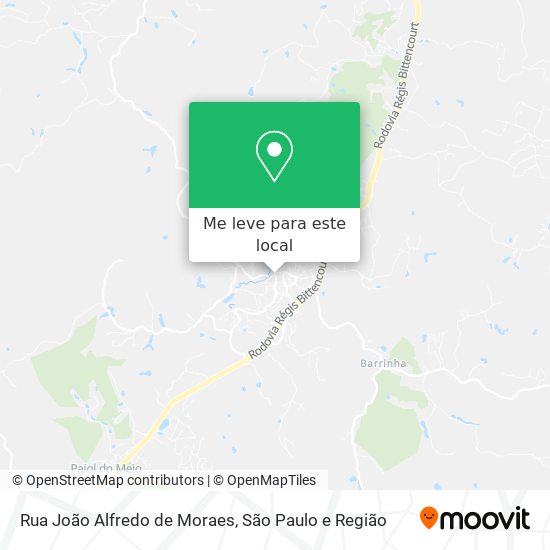 Rua João Alfredo de Moraes mapa