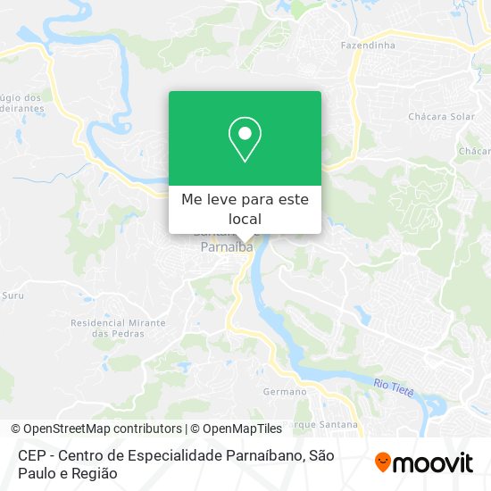 CEP - Centro de Especialidade Parnaíbano mapa