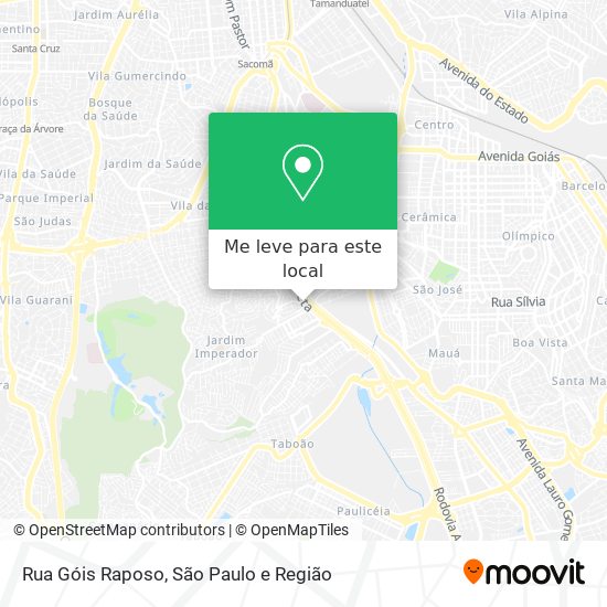 Rua Góis Raposo mapa