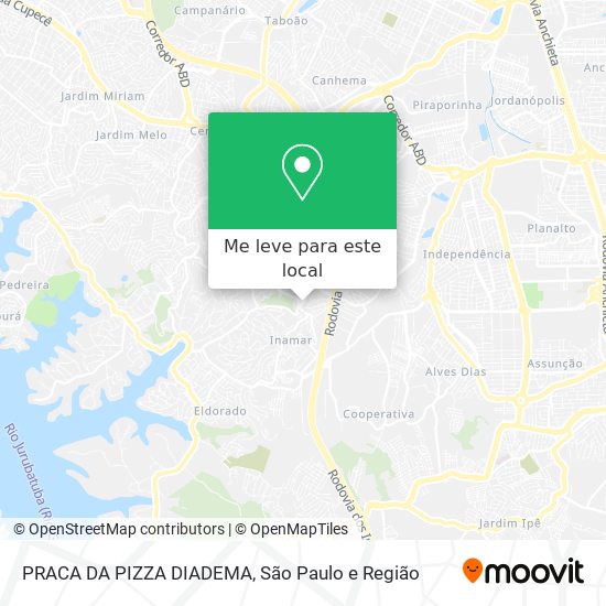 PRACA DA PIZZA DIADEMA mapa