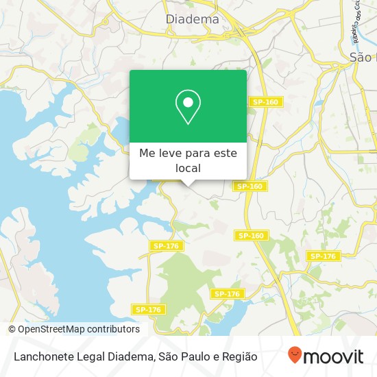 Lanchonete Legal Diadema, Avenida Nossa Senhora dos Navegantes, 640 Eldorado Diadema-SP 09972-260 mapa