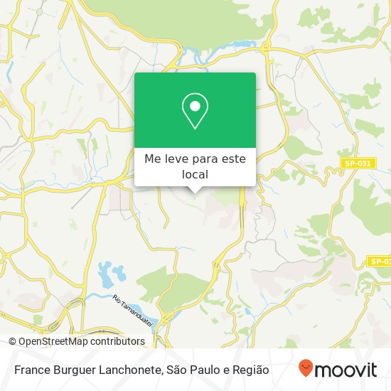 France Burguer Lanchonete mapa