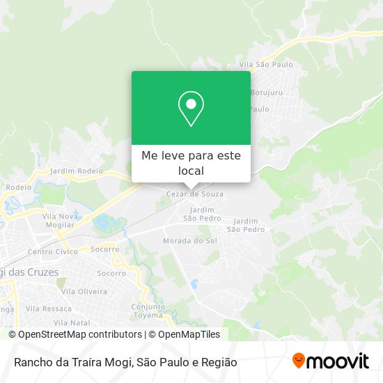 Rancho da Traíra Mogi mapa