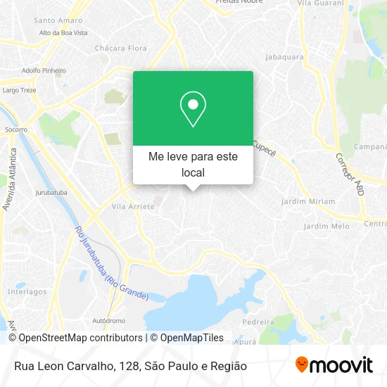Rua Leon Carvalho, 128 mapa
