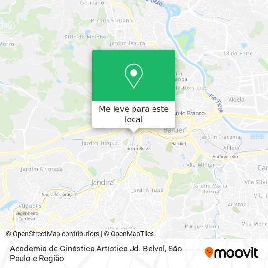 Academia de Ginástica Artística Jd. Belval mapa