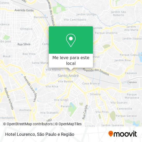 Hotel Lourenco mapa