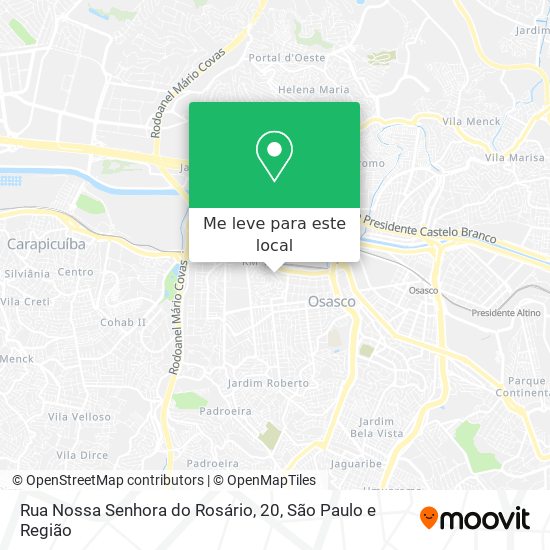 Rua Nossa Senhora do Rosário, 20 mapa