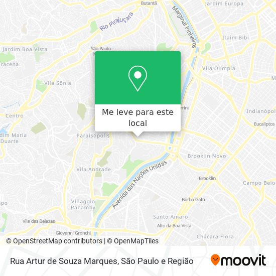 Rua Artur de Souza Marques mapa