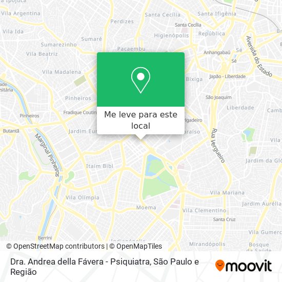 Dra. Andrea della Fávera - Psiquiatra mapa