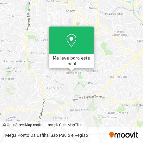 Mega Ponto Da Esfiha mapa