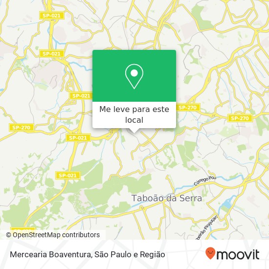 Mercearia Boaventura, Rua Vera Paranaguá de Souza Dantas, 342 Raposo Tavares São Paulo-SP 05565-220 mapa