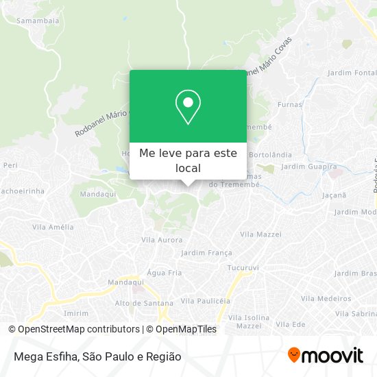Mega Esfiha mapa