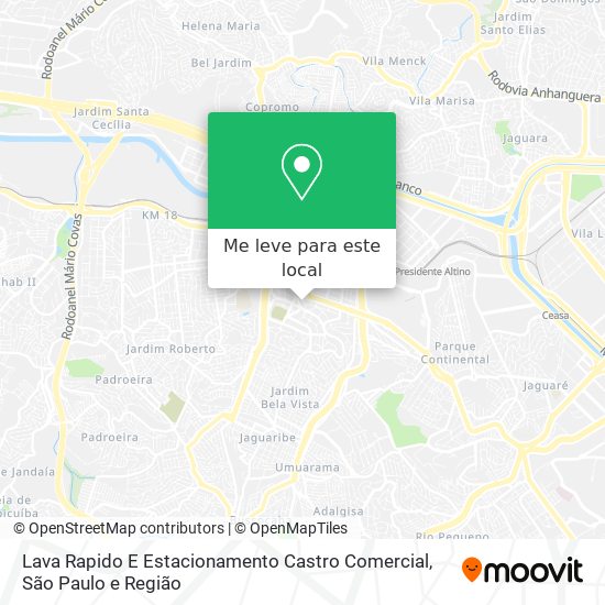 Lava Rapido E Estacionamento Castro Comercial mapa