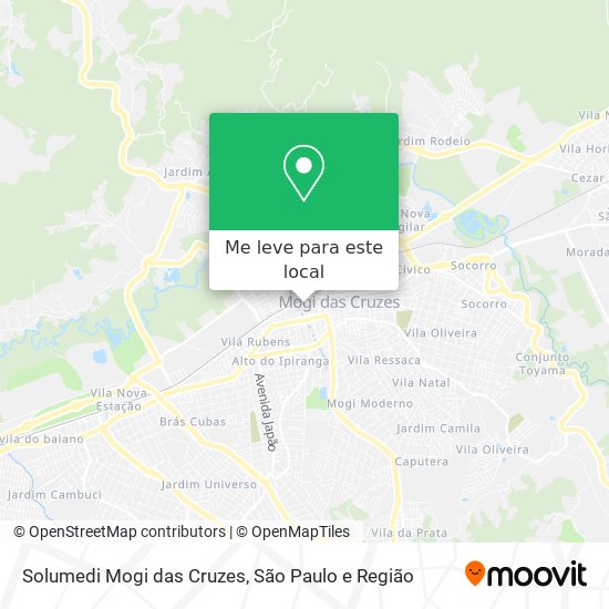 Solumedi Mogi das Cruzes mapa