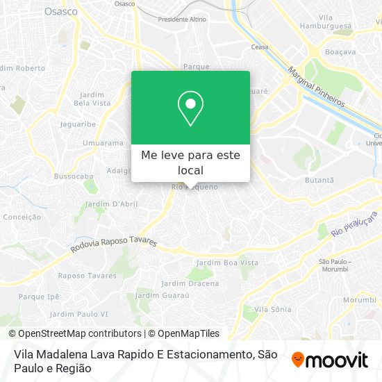 Vila Madalena Lava Rapido E Estacionamento mapa