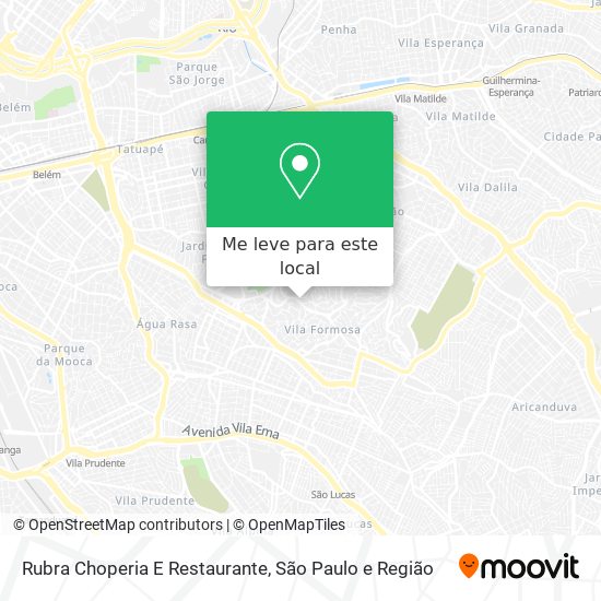 Rubra Choperia E Restaurante mapa