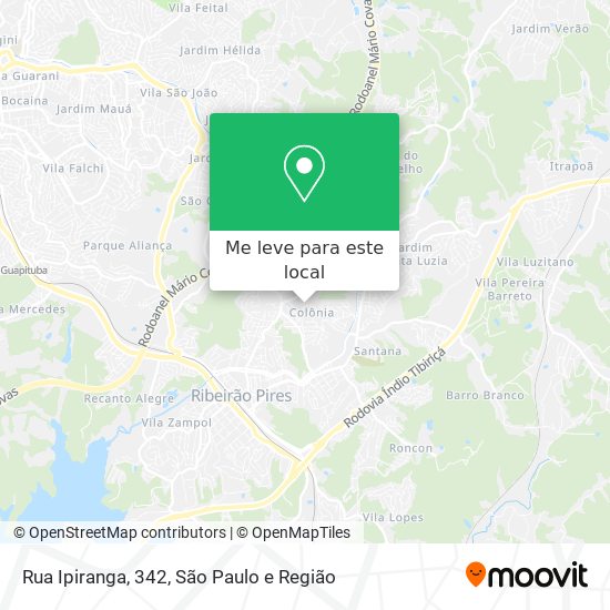 Rua Ipiranga, 342 mapa