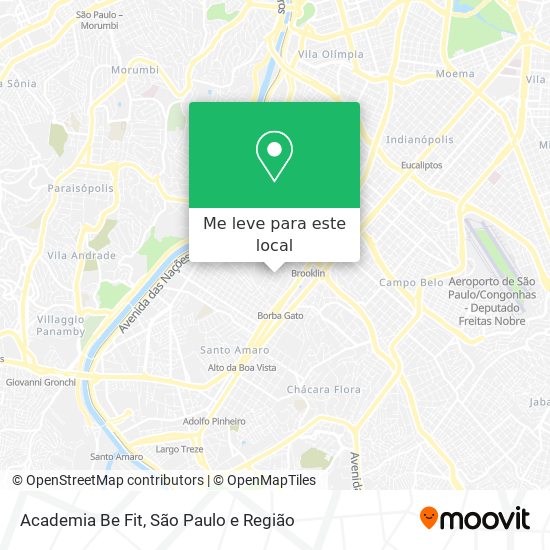 Academia Be Fit mapa