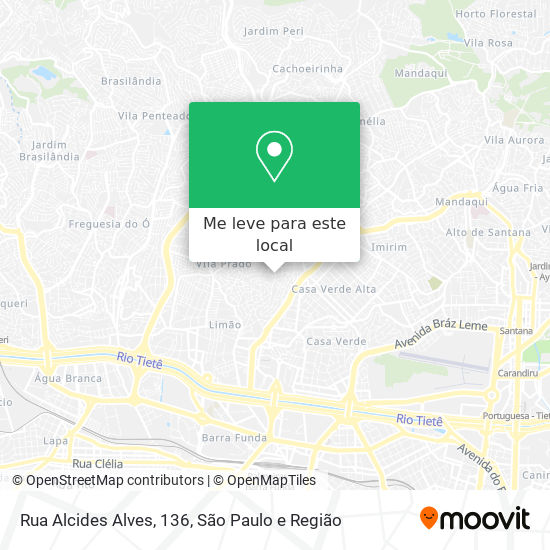 Rua Alcides Alves, 136 mapa