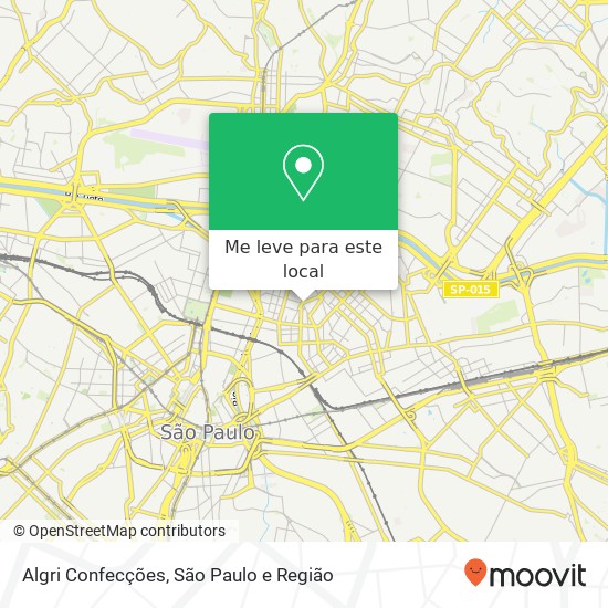 Algri Confecções, Rua Maria Marcolina, 256 Pari São Paulo-SP 03011-000 mapa