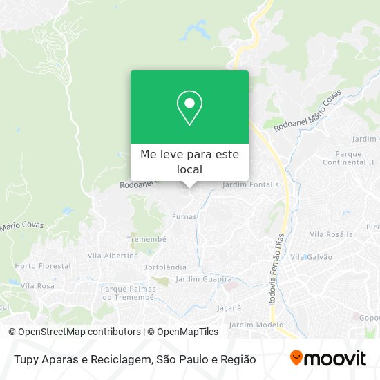 Tupy Aparas e Reciclagem mapa