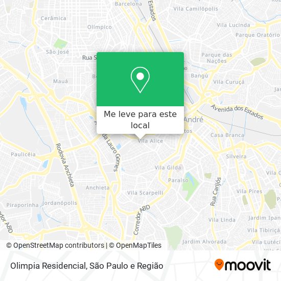 Olimpia Residencial mapa