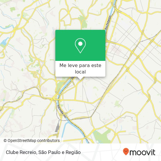 Clube Recreio, Rua Luís Seraphico Júnior, 158 Santo Amaro São Paulo-SP 04729-080 mapa