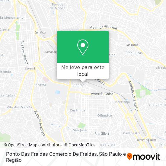 Ponto Das Fraldas Comercio De Fraldas mapa