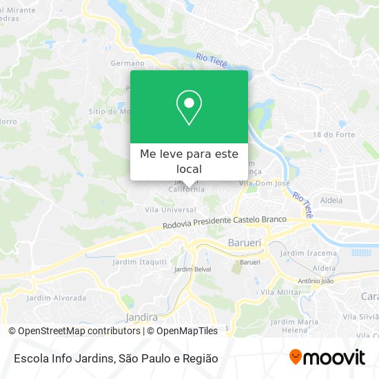 Escola Info Jardins mapa