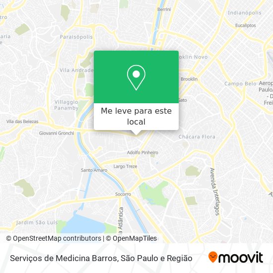 Serviços de Medicina Barros mapa