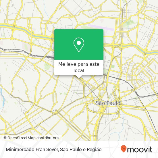 Minimercado Fran Sever, Alameda Glete, 1058 Santa Cecília São Paulo-SP 01215-001 mapa