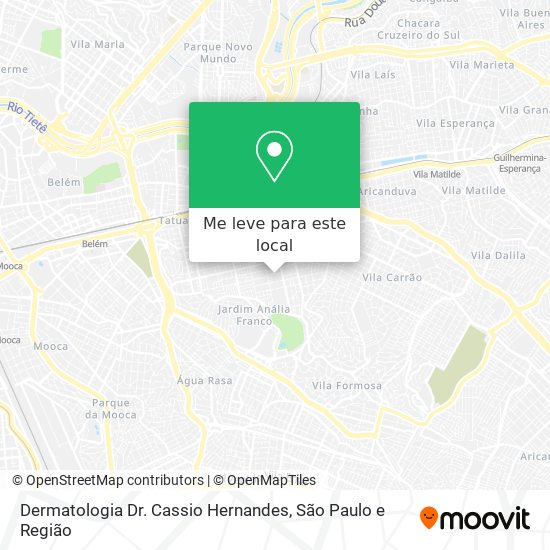 Dermatologia Dr. Cassio Hernandes mapa