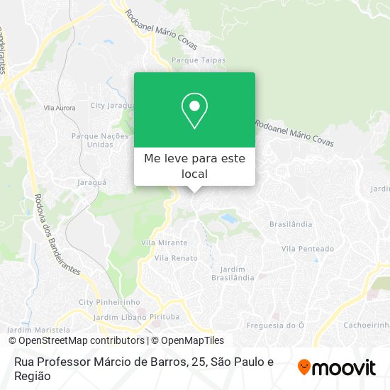 Rua Professor Márcio de Barros, 25 mapa