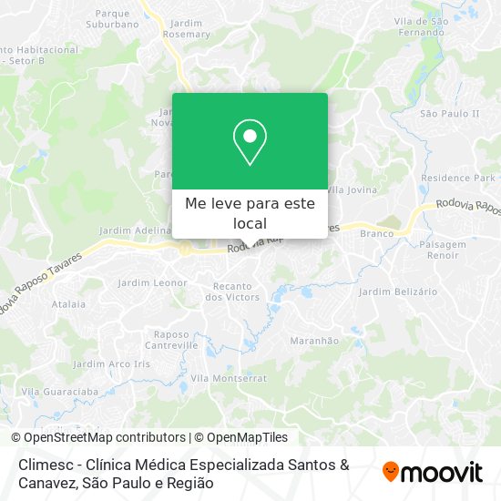 Climesc - Clínica Médica Especializada Santos & Canavez mapa