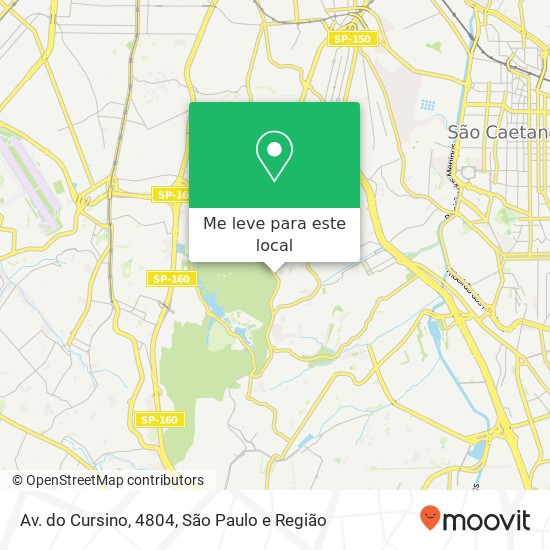 Av. do Cursino, 4804 mapa