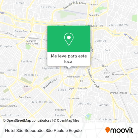 Hotel São Sebastião mapa