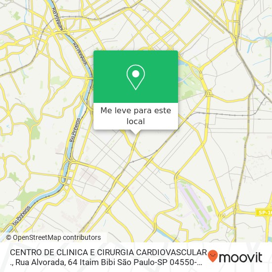 CENTRO DE CLINICA E CIRURGIA CARDIOVASCULAR ., Rua Alvorada, 64 Itaim Bibi São Paulo-SP 04550-000 mapa