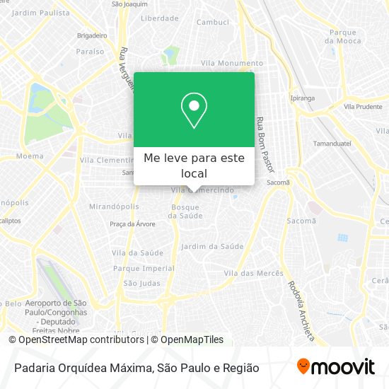 Padaria Orquídea Máxima mapa