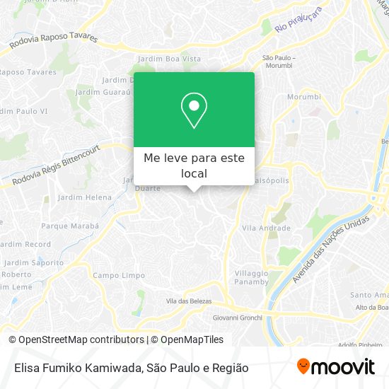 Elisa Fumiko Kamiwada mapa