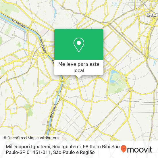 Millesapori Iguatemi, Rua Iguatemi, 68 Itaim Bibi São Paulo-SP 01451-011 mapa