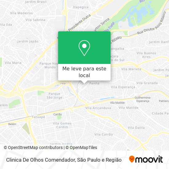 Clinica De Olhos Comendador mapa