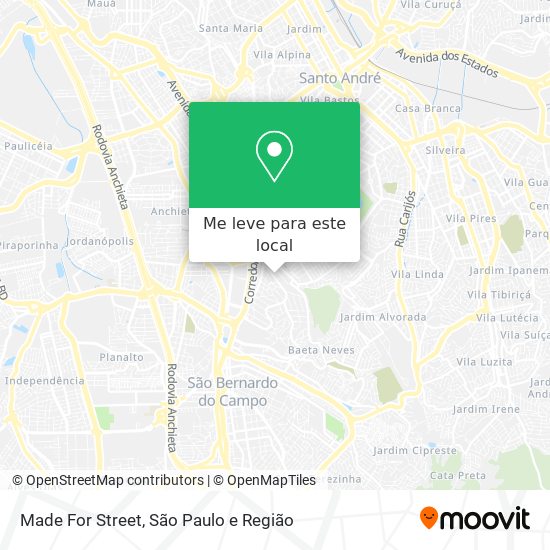 Made For Street mapa
